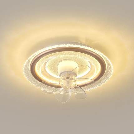 卧室摇头风扇灯2025年款现代简约275大气轻间餐厅led吸房顶新奢灯