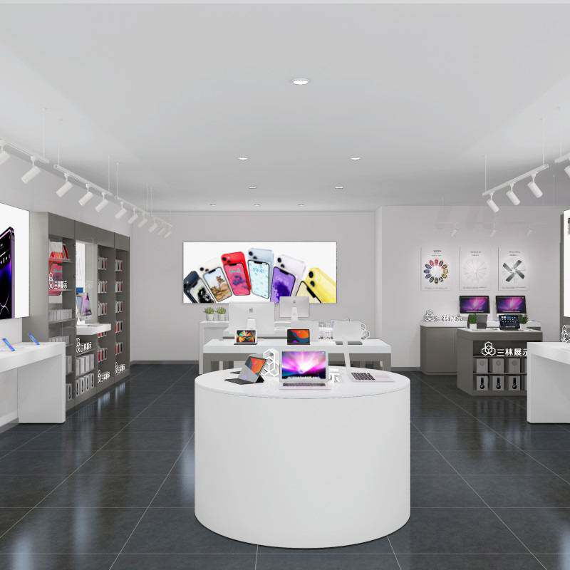 APR体验台展示桌手机店整店展柜通信电子产品展示柜台陈列架展台