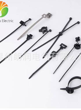 带管夹的分体式固定扎带  汽车扎带 156-01033/T50SVCOC31-39