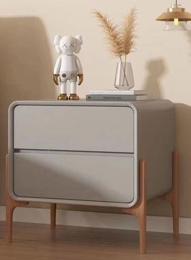 能免安装头柜卧室/oth家用床轻奢极简多油功家居床边柜高档奶风储
