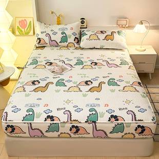 纯棉夹棉床笠罩三套2季 防水罩隔污床垫席EX202507梦思保护 025新款