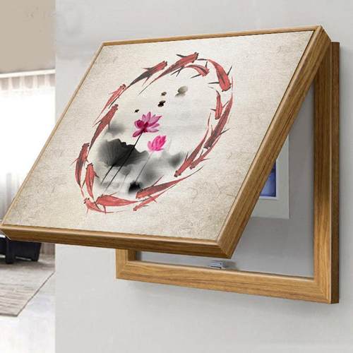 新中式电表箱饰画厅现代玄关走廊餐客厅遮挡壁关新中式表画电闸盒