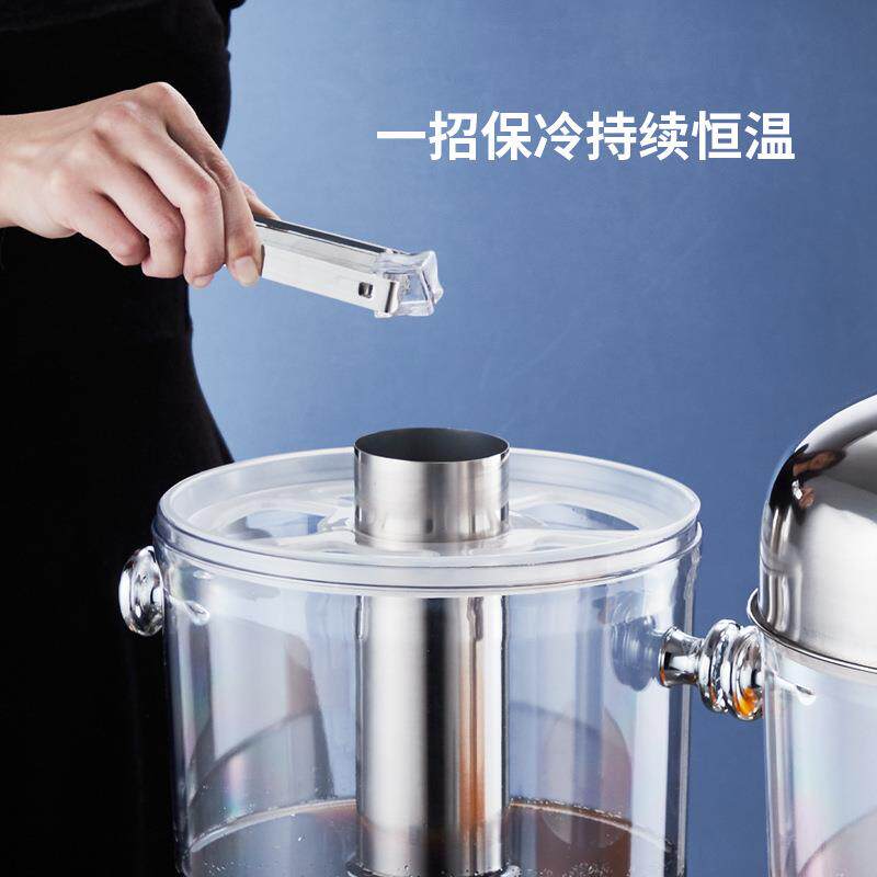 自餐果汁桶带龙头不锈钢果GZT汁自助鼎助饮料桶可商乐桶容量冷饮