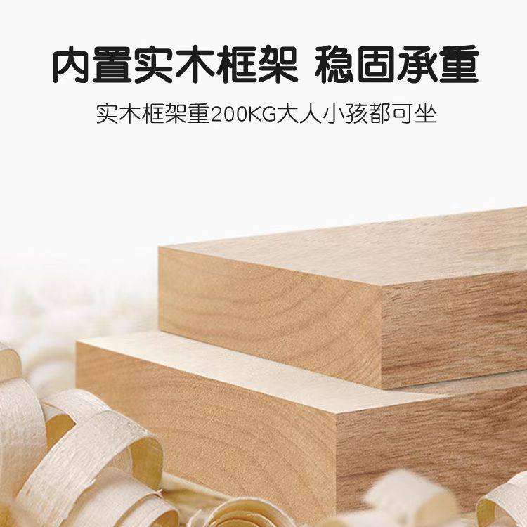 木质儿童小沙发可拆洗客厅单人卡通动物沙发椅创意皮质懒人沙发