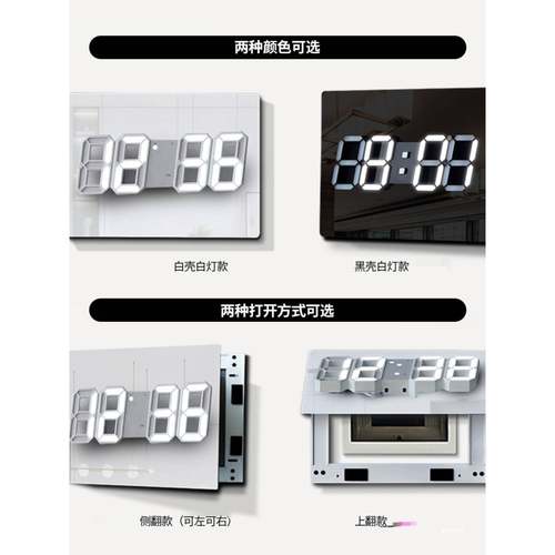 箱装饰画钟轻电奢电闸横版配电箱遮挡强PY时弱电盒钟表挂画免表打