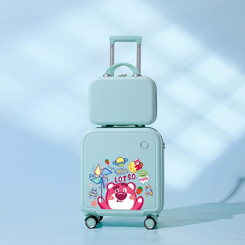 18寸皮箱迷你行李箱儿童拉杆子小型20登机旅行箱小号女可爱密码箱