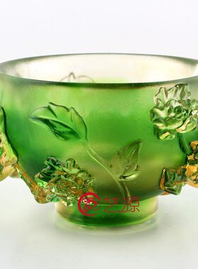 琉璃摆件碗结婚礼品情人节富贵纪念品情侣礼物个性定制女朋友刻字