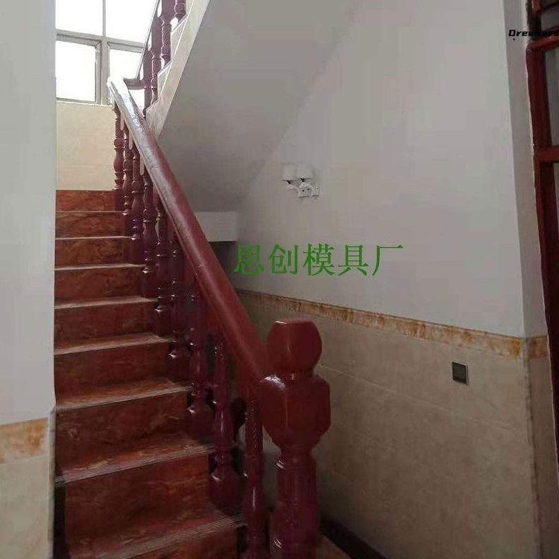 模型楼梯扶手装饰家栏杆楼梯塑料模具建筑厂罗马柱欧式别墅水泥
