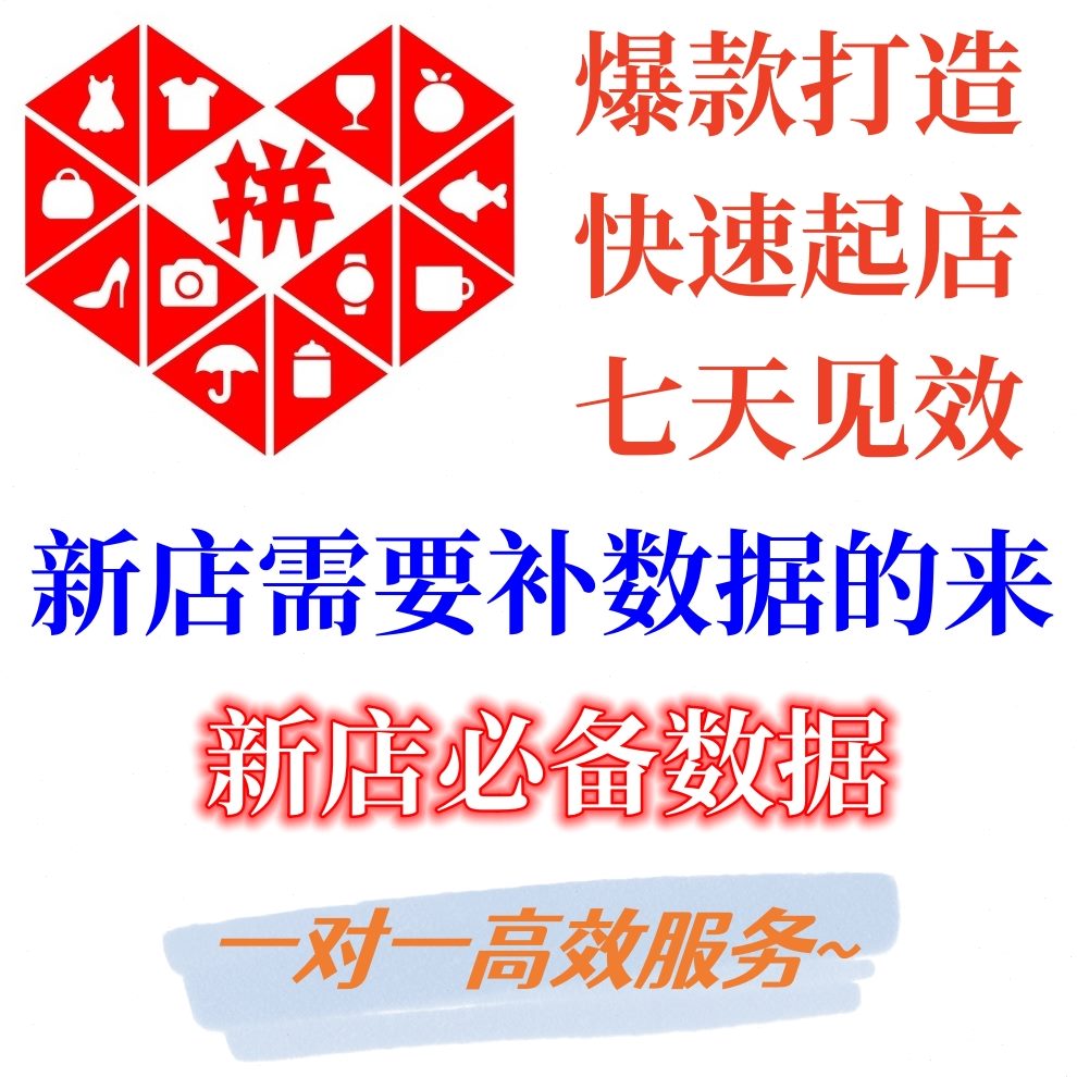 数据店网店运营店新管起拼拼营运托代运营整店铺装修多多服务基础