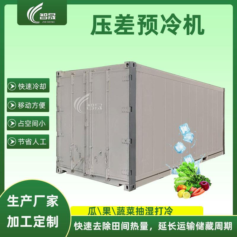 全自动鲜花真空预冷机水果蔬菜压差预冷机集装箱移动保鲜冷藏设备