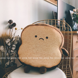 可爱表情土司抱枕床上靠垫床头靠枕情绪烤面包靠背卧室宿舍垫学生