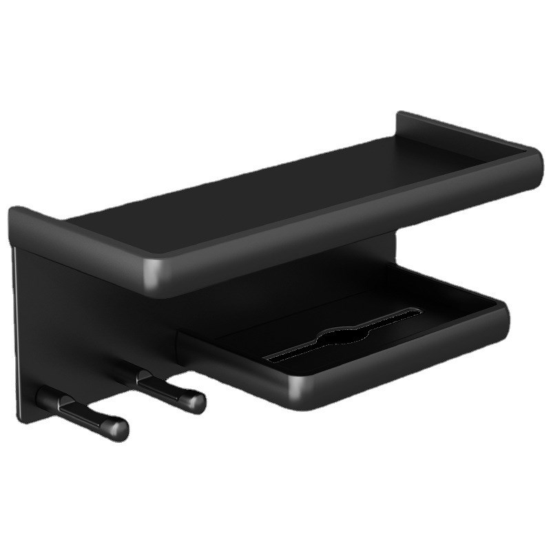 枪灰吹风机置物架壁挂卫生间电吹风放置架子免打孔浴室吹风筒挂架