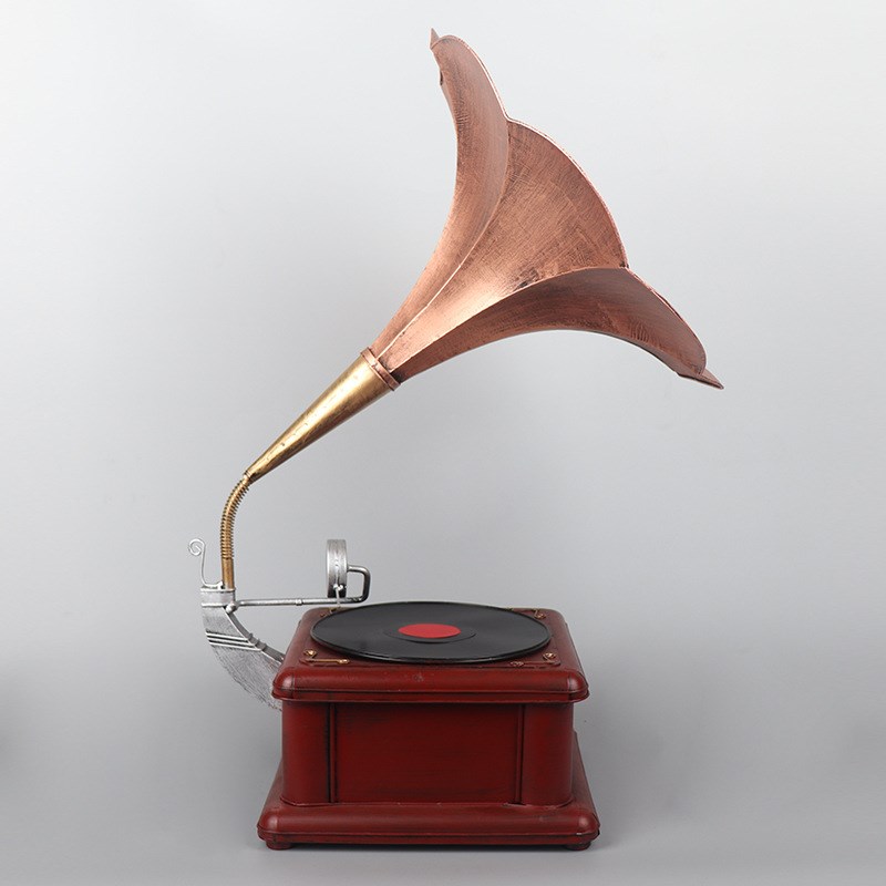 复古留声机模g型摆件创意家居艺术品酒吧房间布置酒柜摆设装饰品