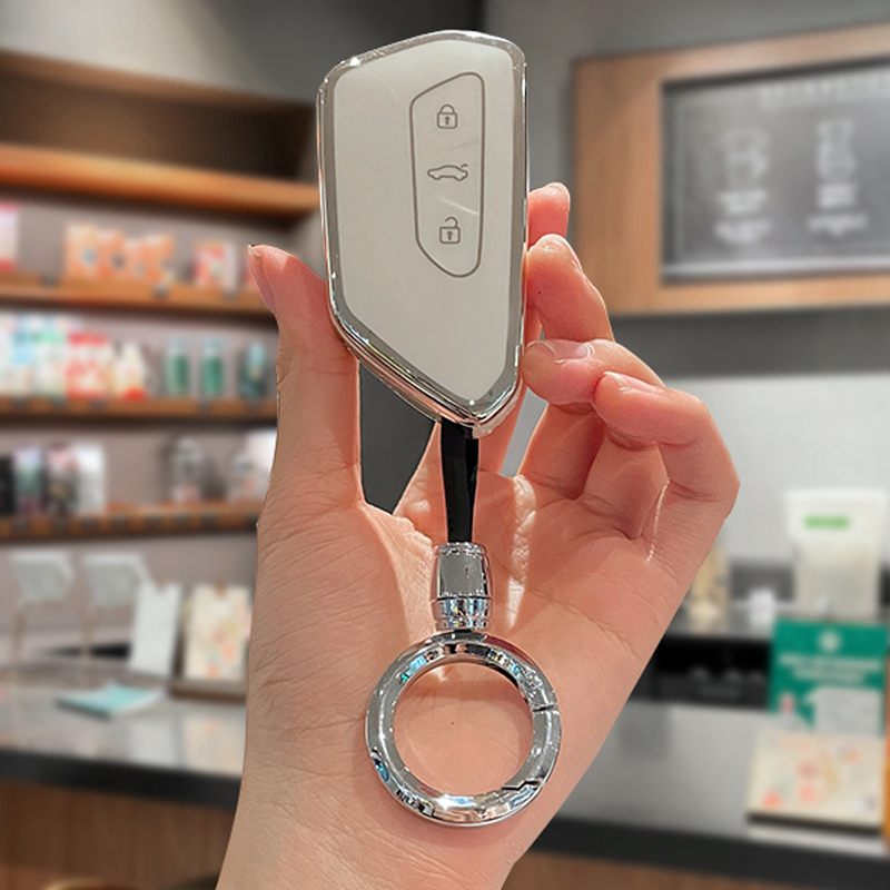 大众凌渡L车钥匙套id3扣itd6高尔夫8威然id4途昂X包2023款揽巡可