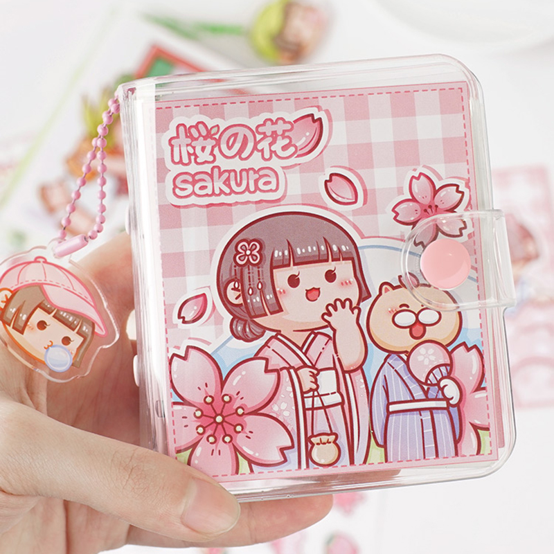 小麻薯mini迷你手账q本口袋小本子便携随身三孔活页本小号便签本