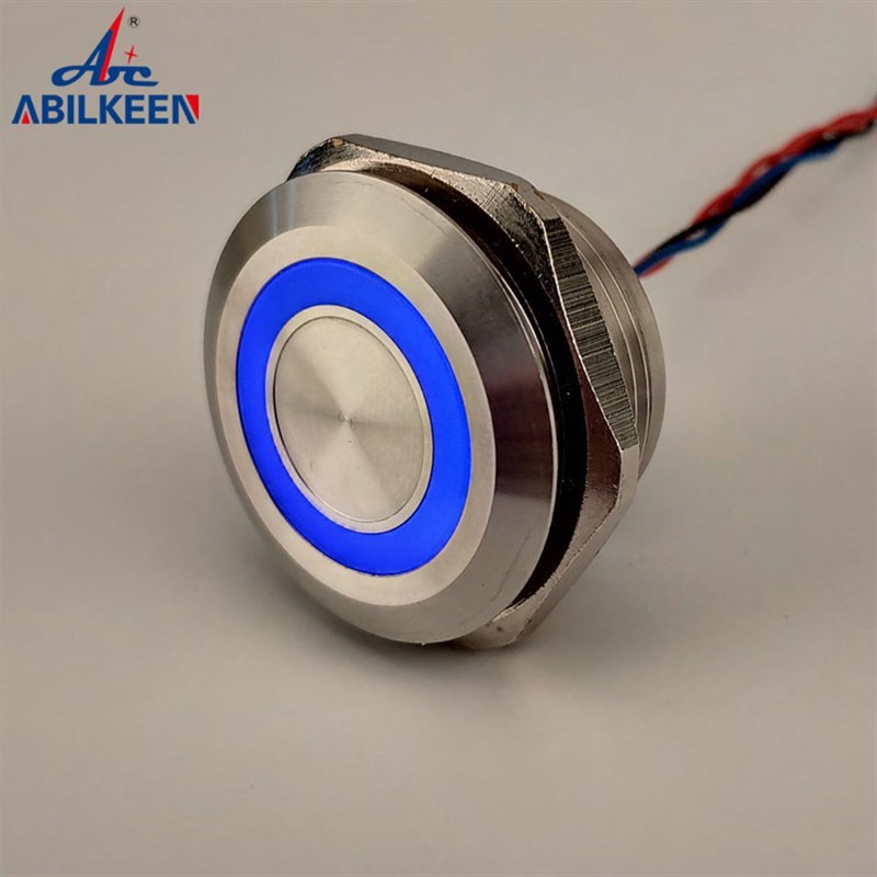 供应 3a0mm金属不锈钢压电开关 IP68高防水自锁自复位触摸开关