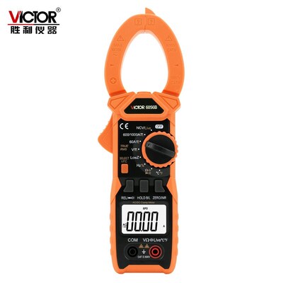 胜利仪器VC6056B测电容频率钳形电流表交直流高精度多功能万用表