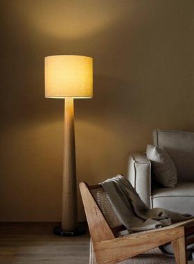 MXYD96067侘寂风落地灯中古实木客厅沙发边卧室艺术酒店氛围灯具