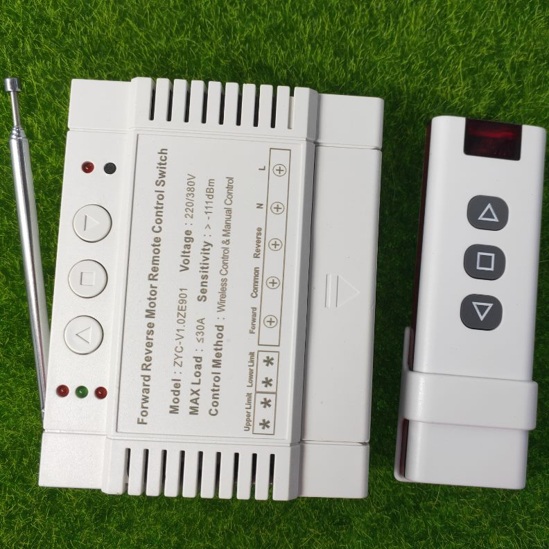 反无线遥控开关手动正2200路及 带控制器220V2限位电机38伏伏转