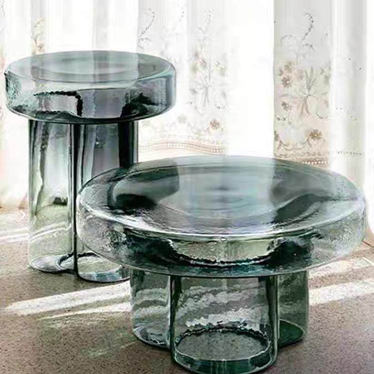J沙^轻感发边几奢玻璃客厅设计师宏天玻璃台角几沙发阳圆形茶几意,基础建材,脚轮/万向轮,淘宝优惠券,粉丝福利购,淘宝优惠卷