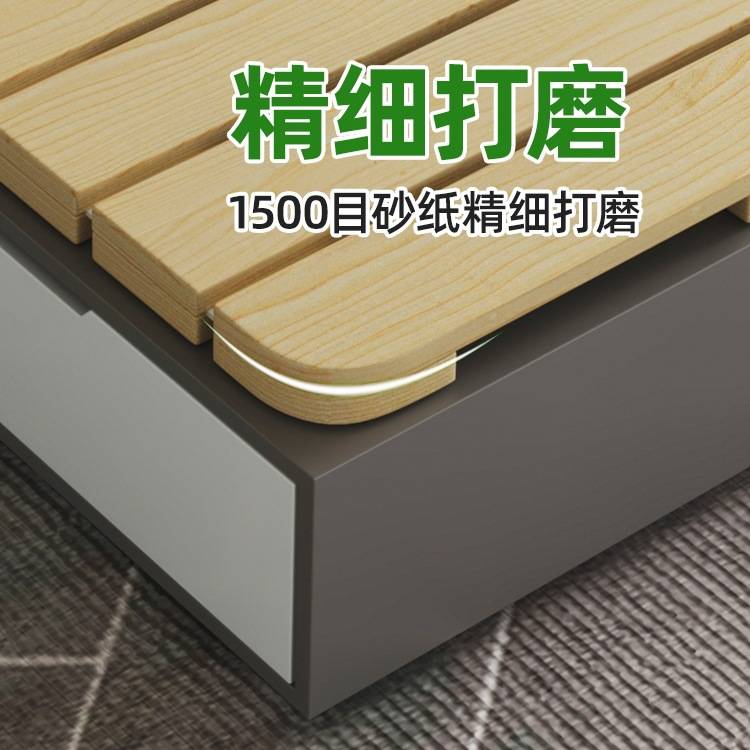 榻榻米排骨架床架杉木床板防潮打地铺全实木床垫松木折叠透气架子