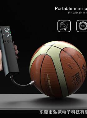 两智能迷你汽车用充气泵电动家用汽车便车携式AP-04用气柱气篮球