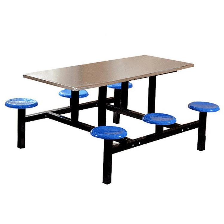 学校餐厅员工ZS-CA01食堂餐桌椅4桌人68人玻璃人重钢不锈钢餐椅庆