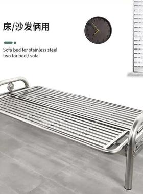源头工厂折叠WZM发推拉不锈钢沙发床现代约三位两用简打开人成床