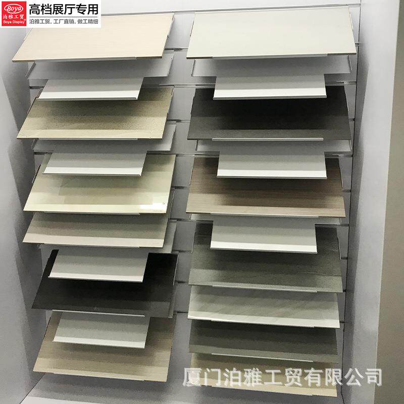 瓷展示架挂墙简式木地板石材砖陶瓷马赛克瓷JY009样品展片架多功