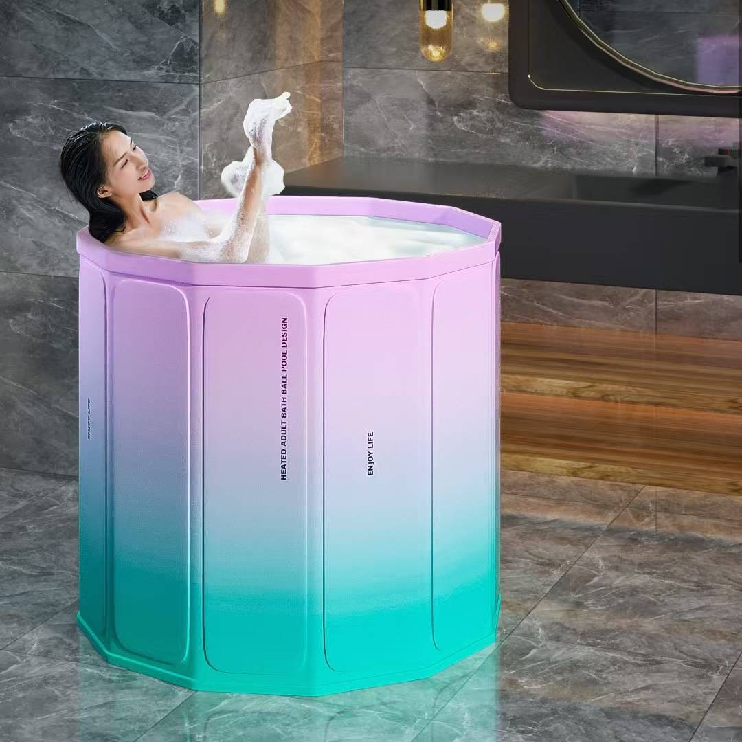 泡澡桶大人折叠洗澡桶儿童大号成人浴桶全身泡浴桶家用浴缸泡加厚
