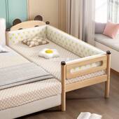 拼接床婴儿橡实木带护栏加加宽婴儿拼1接床床木宽边床婴儿拼接大