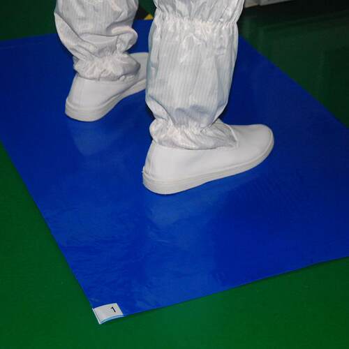 厂家直销粘尘地垫车高粘粘尘垫蓝色JC-3间除尘垫工厂无尘脚踏垫