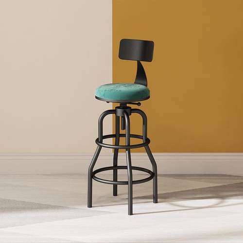 吧台椅子用高脚铁艺360家靠背升降凳吧凳现代高椅简约酒吧椅高脚
