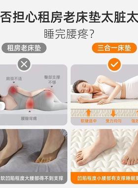 床软垫.双加人垫家用卧室榻榻米厚铺垫JI55552出底可折叠租屋回弹