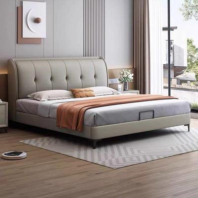 简约主小卧小户1.8GLV米双人床新款轻奢型软包户储型物布艺婚床工