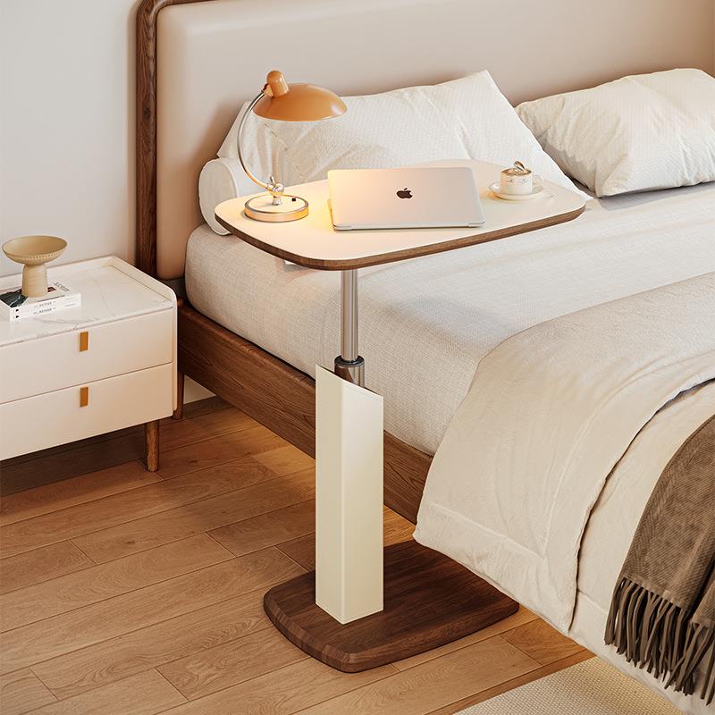 马鞍皮桌降边几家用床VTW边桌中古客厅茶几小子轻奢床头升电风脑