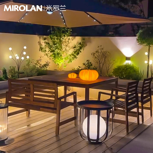 网红小院装饰庭院k造景布置户外太阳能灯院子造景庭院灯户外防水