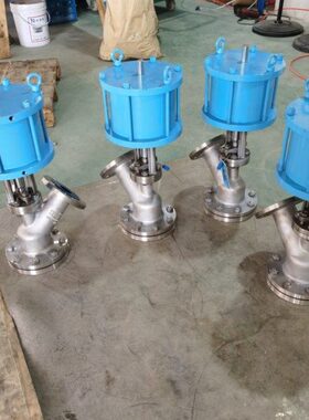 气动手动上展下展放料阀TY645W-16P不锈钢