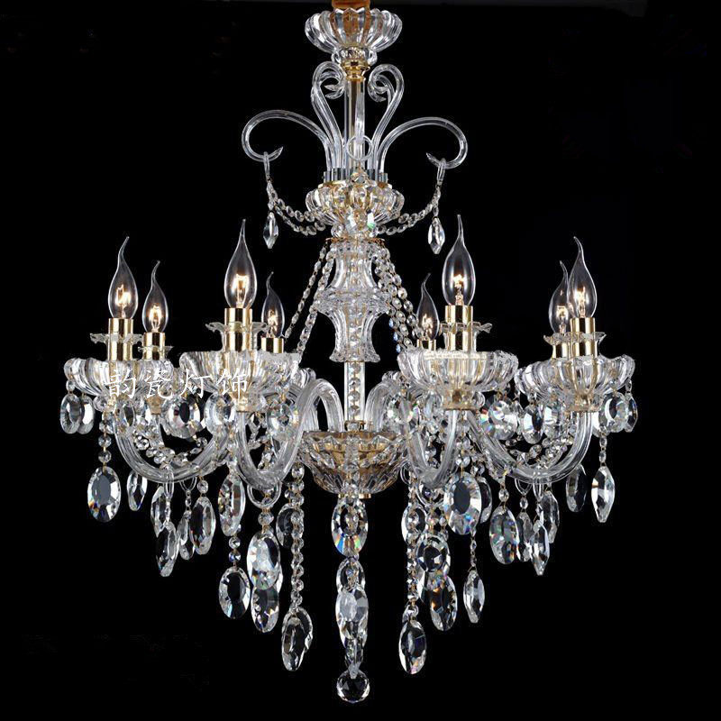 欧式吊灯别墅复式楼客厅水晶吊灯酒店大吊灯K9一级水晶.餐厅卧室