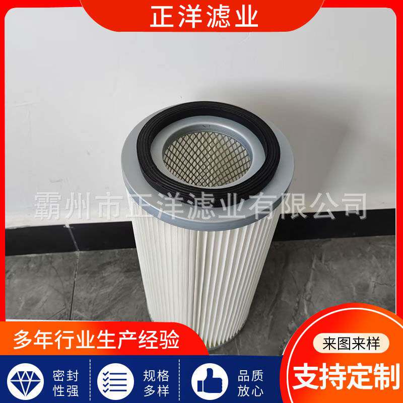 除尘滤芯聚酯纤维除尘滤筒空气过滤器粉尘净化滤芯折叠滤芯
