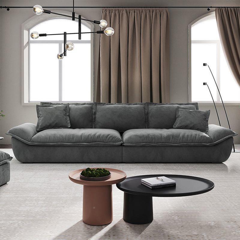 意式极轻简科直技艺沙发客厅小户型布现代UNA简约奢三人位排帆船