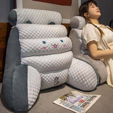 加高背枕床Uv8JRb79头沙枕发靠垫头枕床上看书护腰靠垫学生宿靠舍