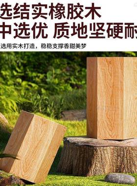 法式复古床头实木小型收纳柜美式中古储物小柜XMT家子用室卧床柜