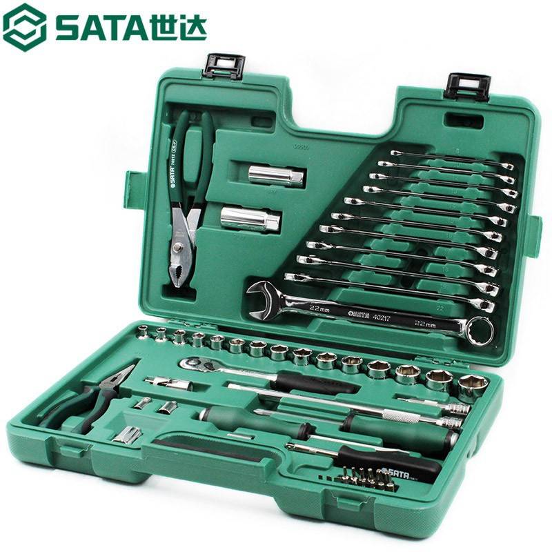 世达工具箱59件套装汽修汽保工具组合修理修车棘轮套筒扳手 09509