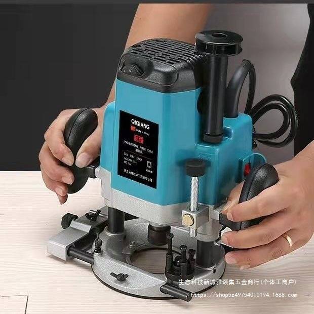 大锣机雕刻机电木铣修边机多功能开槽木工开榫工具机械电动大功率