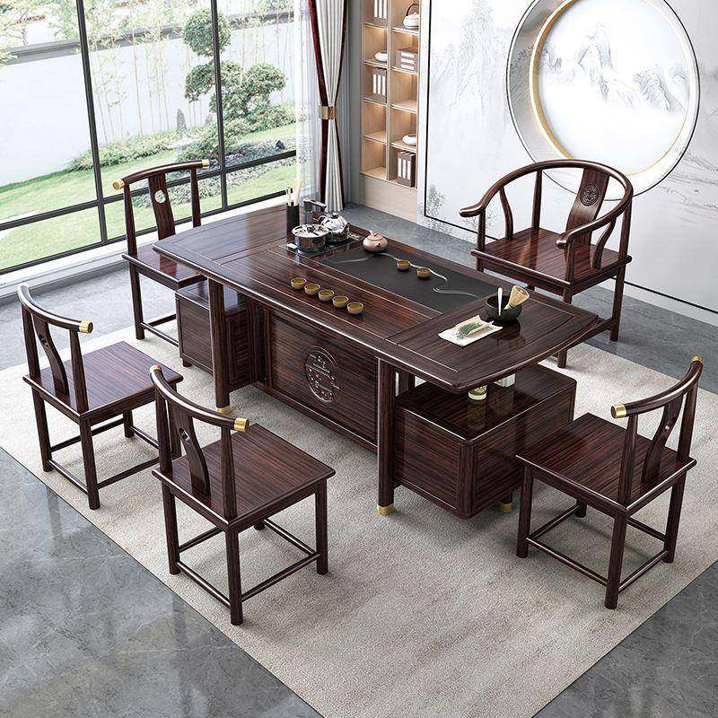 茶紫木客厅阳台茶椅组桌合轻奢茶桌泡茶檀桌一体一AFE整套,商业/办公家具,茶台/茶桌,淘宝优惠券,粉丝福利购,淘宝优惠卷