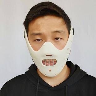 沉默的羔羊汉尼拔面具万圣节影视面罩The Silence of the Lambs