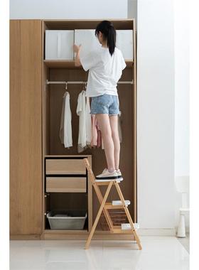 实木免安装前加厚折叠吧台椅现简高脚代YAN凳家用椅多功能台高脚