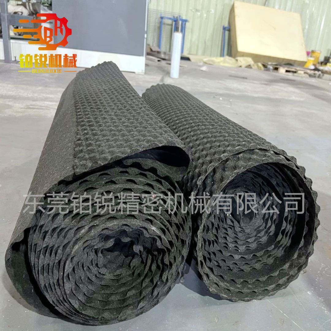 东铂锐胶地垫压波泡棉542压型机海绵压花机莞凹凸波浪浪橡异形压