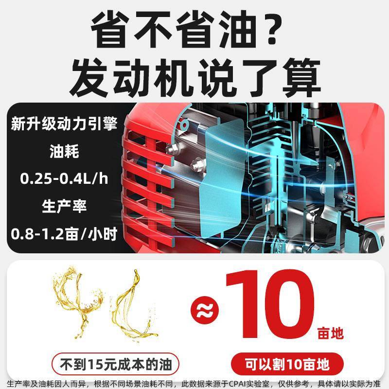 二冲程四冲汽油割机背负式开家用小型打草机农用荒草程收割除RLQ